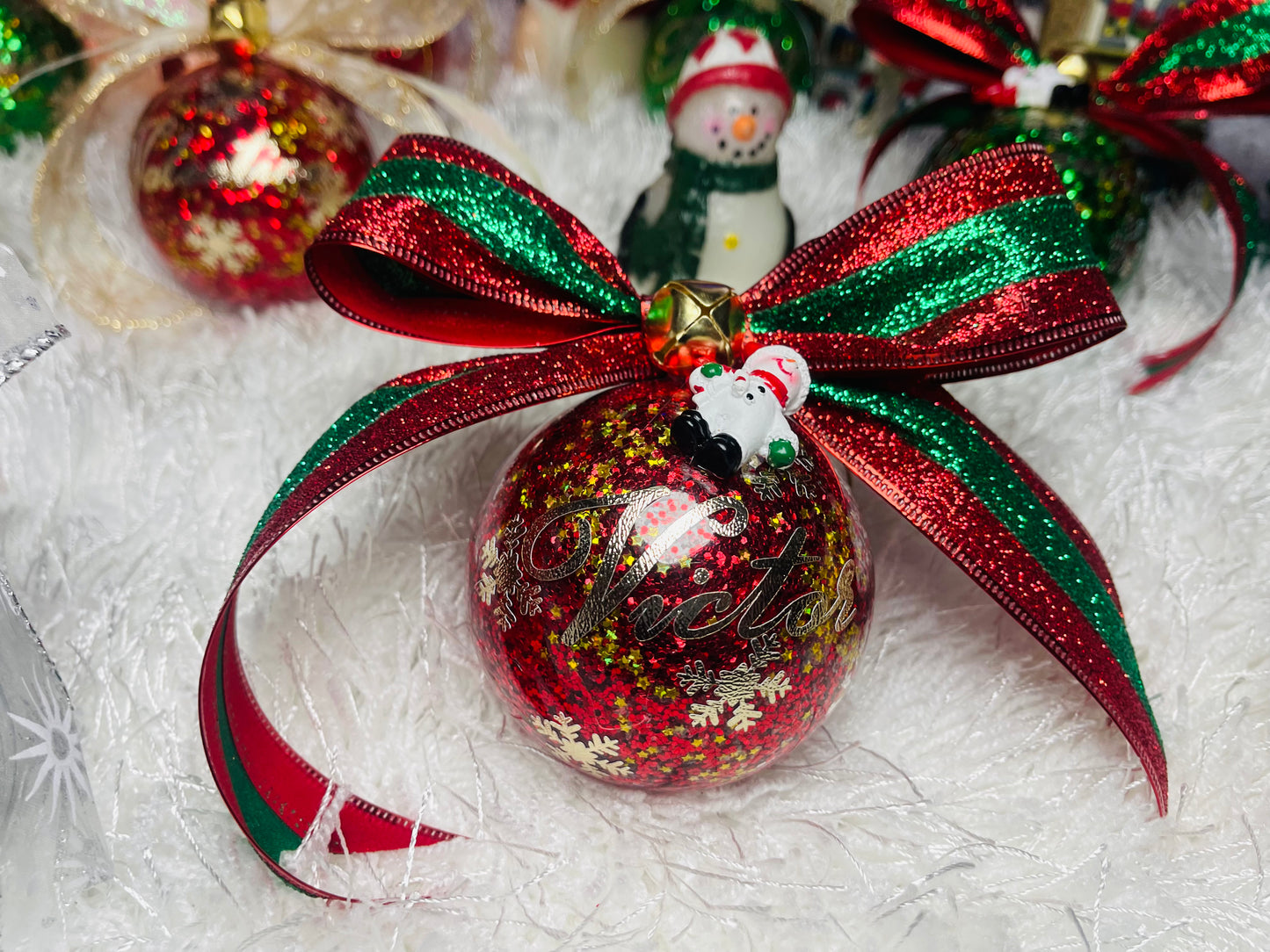 Red Christmas Ornaments🎄