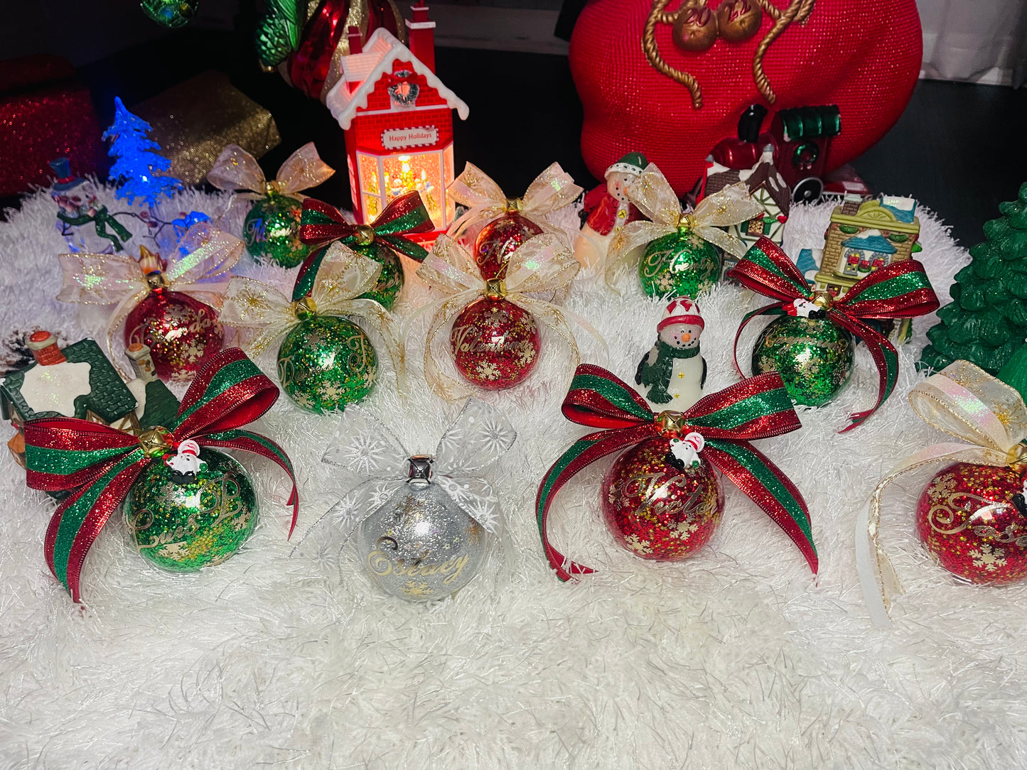 Red Christmas Ornaments🎄