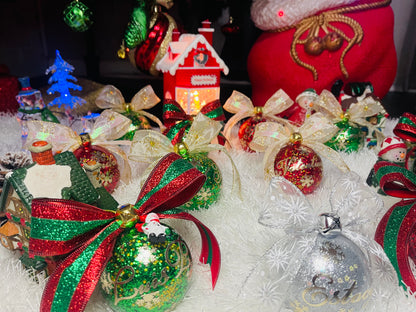 Green Christmas ornaments 🎄